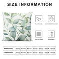 thumbnail image 5 of ONETECH  Spring Sage Green Pillow Covers Watercolor Eucalyptus Floral Throw Pillows Case,Seafoam Leaves Print Decorative Square Cushion Covers Outdoor Leaf Decor for Home Sofa Bed, 5 of 5