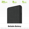 thumbnail image 3 of Mophie Powerstation Plus 6,040 mAh Portable Charger with Lightning Cable - External Power Bank for iPhone & iPad - Premium Fabric Finish, 3 of 7