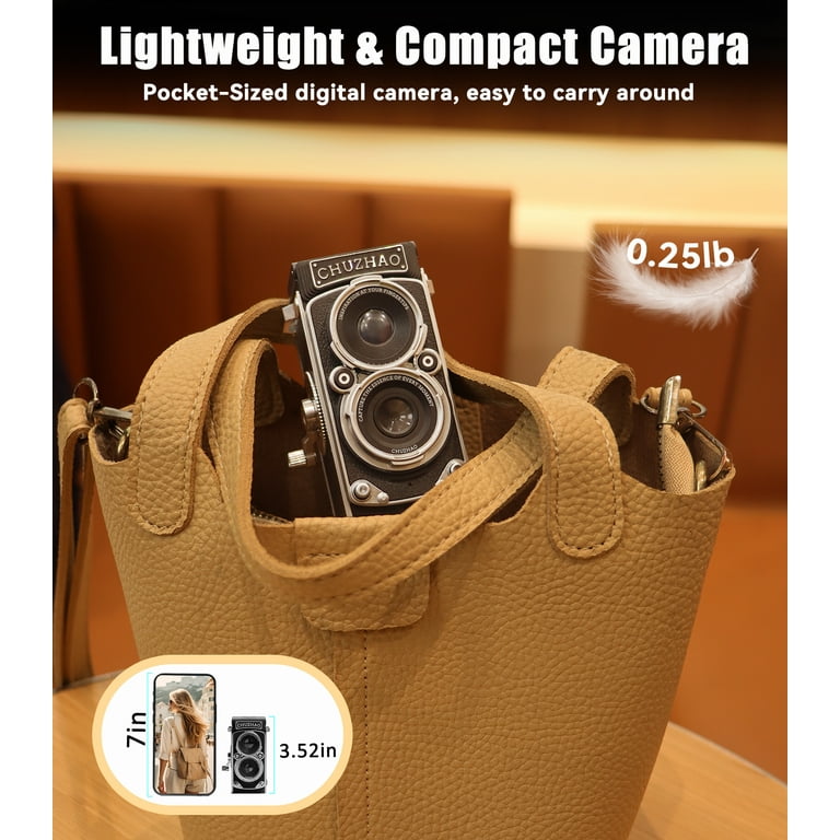 iTwano Vintage Mini Digital Camera, 12MP Autofocus, 1080P FHD