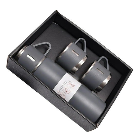Rewenti 304 Stainless Steel Vacuum Insulated Cup Set One Cup Three Lids Configuration Efficient Spill Proof Suitable for office Indoor Outdoor