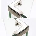 thumbnail image 3 of 8 abrazaderas de metal para vidrio, soportes de esquina, soportes de vidrio de aleación de aluminio para acuario, pecera, gabinete, adecuados para vidrio o panel de 6 a 10 mm de espesor, 3 of 5