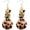 Leopard, variant on Crystal Shell Dangle Earrings for Women Colorful Boho Handmade Cluster Bead Earrings Jewelry Gift for Women