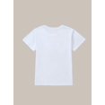 thumbnail image 2 of Camiseta de algodón con estampado gráfico para niños de 12 años o menos - Camiseta informal de verano con cuello redondo y ligera elasticidad de Capybara, 2 of 6