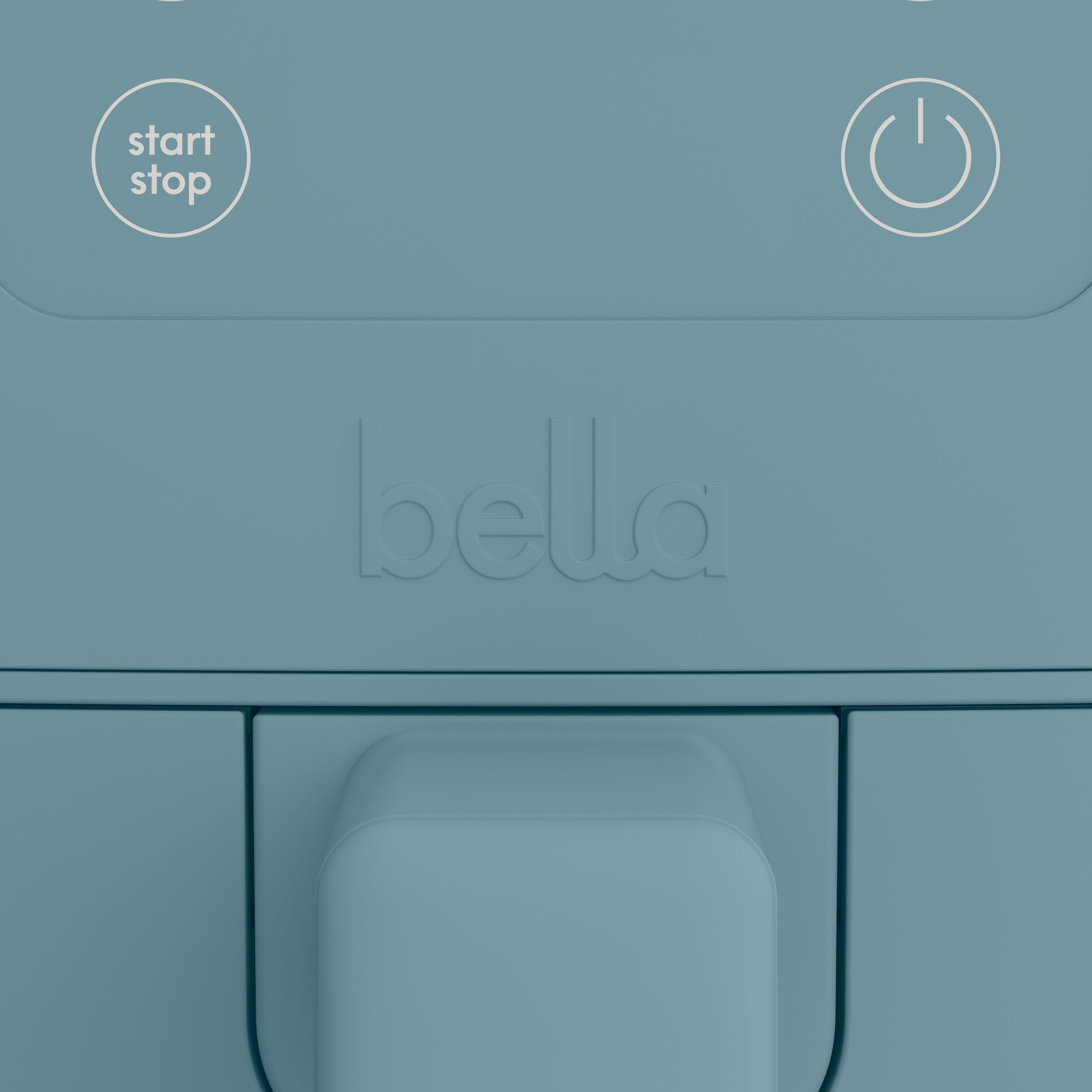 bella 4 Qt Slim Digital Air Fryer with EverGood™ Ceramic Nonstick Coating, 6 Preset Cooking Options, Surf