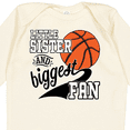 thumbnail image 4 of Inktastic Little Sister and Biggest Fan Basketball Player Girls Long Sleeve Baby Bodysuit, 4 of 5