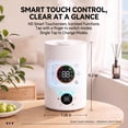 thumbnail image 6 of Smart Humidifiers for Bedroom, 3.5L Top Fill Cool Mist Humidifier, 24dB Quiet Runtime, Humidity Control, Air Humidifier with Night Light, for Baby, Plants, Home, 6 of 7