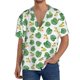 thumbnail image 1 of Fotbe Frogs And Tropical Leaves Camisa Estampada de Manga Corta para Hombre, Casual de Verano, Estilo Playero, Sin Arrugas-Large, 1 of 5