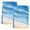 Blue, variant on Grey Beach Coastal Kitchen Towels Set of 3, Summer Nautical Seaside Ocean Ombre Absorbent Dish Towels for Kitchen, Microfiber Hand Towel, Quick Drying Tea Towel for Cleaning Decorative Dishcloths