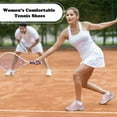 thumbnail image 6 of Cyiecw Women's Tennis Shoes Non Slip Athletic Running Shoes Fashion Sneakers Walking Shoes, 6 of 7
