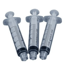 10x 5mL Plastic Syringe Luer Lock Screw Tip End Liquid Animal Feeder 5cc Sterile