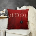 thumbnail image 2 of SHANXI Christmas Pillow Cover Small Bell Decoration Winter Pillow Case Decor for Home Sofa Couch 24x24in, 2 of 5