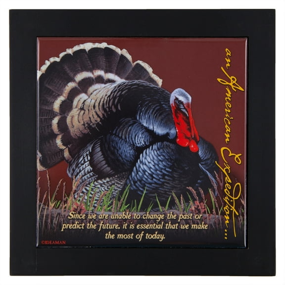 Wild Turkey Wood Framed Trivet