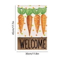 thumbnail image 4 of AZXY Easter Welcome Garden Flag 12x17.7 Inch, Colorful Carrots with Polka Dot Print Outdoor Yard Flag for Yard Patio Front Door Spring Holiday Decorations, 4 of 7