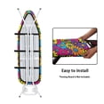 thumbnail image 5 of HELLHERO Soft Fabric Ironing Board Cover with Hook and Loop Retro Daisy Pattern for Tailor 15x54 Inch, 5 of 6
