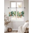 thumbnail image 3 of Tropical Palm Leaves Sheer Curtains 2 Panels Set Watercolor Floral Sheer Window Curtains Light Filtering Rod Pocket Voile Drapes for Bedroom Living Room 52"x54", 3 of 8