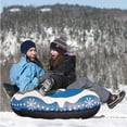 thumbnail image 2 of Large Snow Adults Kids 47'' Snow Sledding Winter Raft - Blue, 2 of 7
