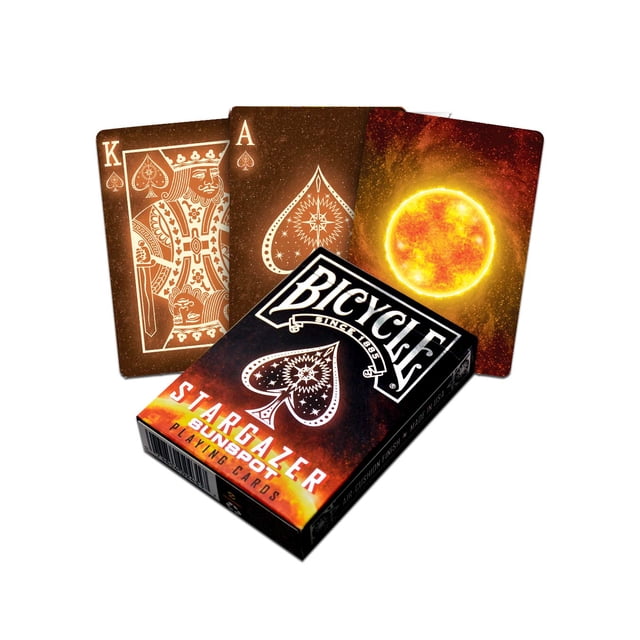 Juego de cartas para bicicleta Sunspot Stargazer inspirado en el sol