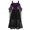 Purple, variant on Ichuanyi Woman Dress clearance Womne Plus Size Cold Shoulder Butterfly Sleeve Lace Up Halloween Dress