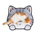 thumbnail image 2 of 1pc, Cute Grey Cat Rug - Non-Slip Bathroom Mat, Washable Doormat, Bedroom/Living Room Decoration, Silicone Mud Floor Mat for Pets - Indoor Cat Pad, Dog Sleeping Pad, 2 of 4