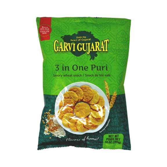 Garvi Gujarat 3‑in‑1 Puri for Bhel 10 oz