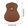 thumbnail image 3 of Stainless Steel Guitar Pick with Leather Storage Case | Engraved Keepsake Plectrum for Musicians | Gift for Guitar Player Son | Souvenir Accessory for Home Music Studio, 3 of 4