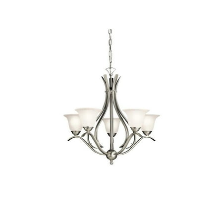 Traditional Five Light Chandelier-Brushed Nickel Finish Bailey Street Home 147-Bel-2611347
