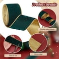 thumbnail image 2 of YOPTOP Velvet Ribbon Roll - 200cm/78.74inch Dark Green Tulle Ribbon with Wire Edge - For Gift Wrapping  Party Decorations  Bows & Crafts - Suitable for Weddings  Birthdays & Celebrations,Blue,1pc, 2 of 5