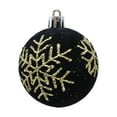 thumbnail image 3 of 4 PCS Velvet Christmas Ball Ornaments 2.36 Inch, Flocked Xmas Tree Decorations with Glitter Sequins, Hanging Baubles for Holiday Party Wedding Home Decor in Red, 3 of 6