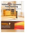 thumbnail image 3 of 25" Space Heater for Indoor Use Large Room, Ceramic Tower Electric Heater with Thermostat ,Fast Heating, 3 of 5
