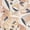 Neutral, variant on Tempaper Petite Garden Party Pink Tropical Peel and Stick Wallpaper, 20.5" x 16.5'