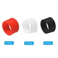 thumbnail image 3 of Uxcell Non Slip Rubber Badminton Racket Racquet Grip Band Fix Ring, 3 Colors 6 Pack, 3 of 6