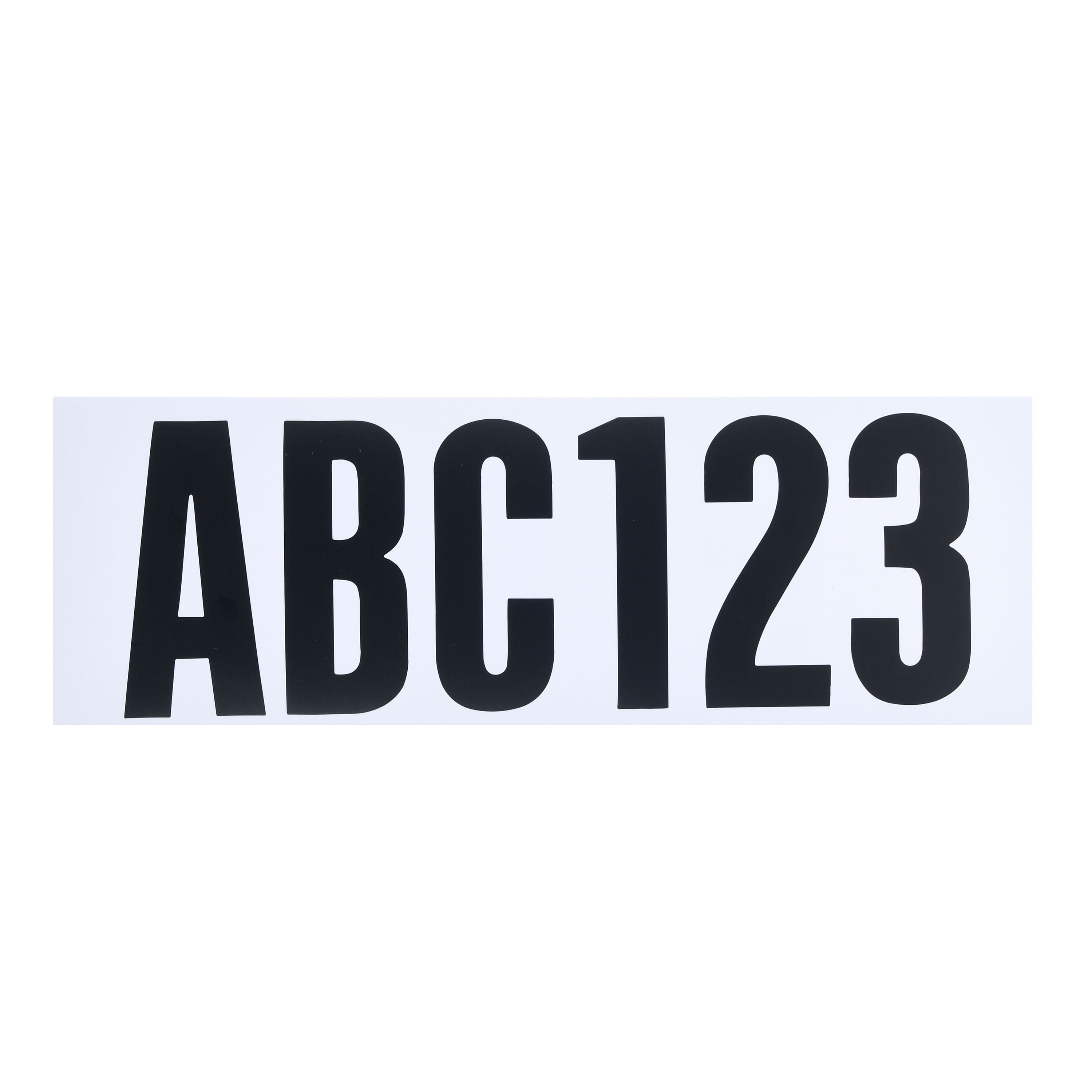 (2 pack) Ozark Trail Registration Letter and Number Vinyl Sticker Kit, Boating Accessory, Black
