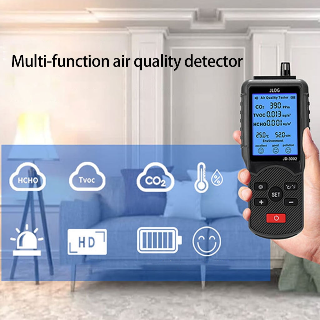 PatungKu Home Air Quality Monitors CO2 Meter CO2 TVOC HCHO Carbon Dioxide Detectors