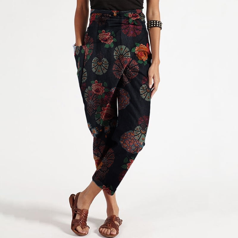 high waisted wrap pants