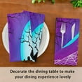 thumbnail image 7 of GZHJMY Zombie Halloween Satin Napkins 20x20 in,Soft Washable Cloth Dinner Napkins Square Table Napkins Decor for Party Wedding Banquet and Dinner 4PCS Decorative Washcloths, 7 of 7