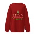 thumbnail image 4 of Futezty Christmas Sweatshirts for Women Novelty Funny Xmas Graphic Pullover Shirts Cute Crewneck Holidays Tops, 4 of 4
