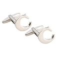 thumbnail image 1 of 2 piezas de la gemelos de para hombre jinwen Carta para hombre CuffLinks, 1 of 8