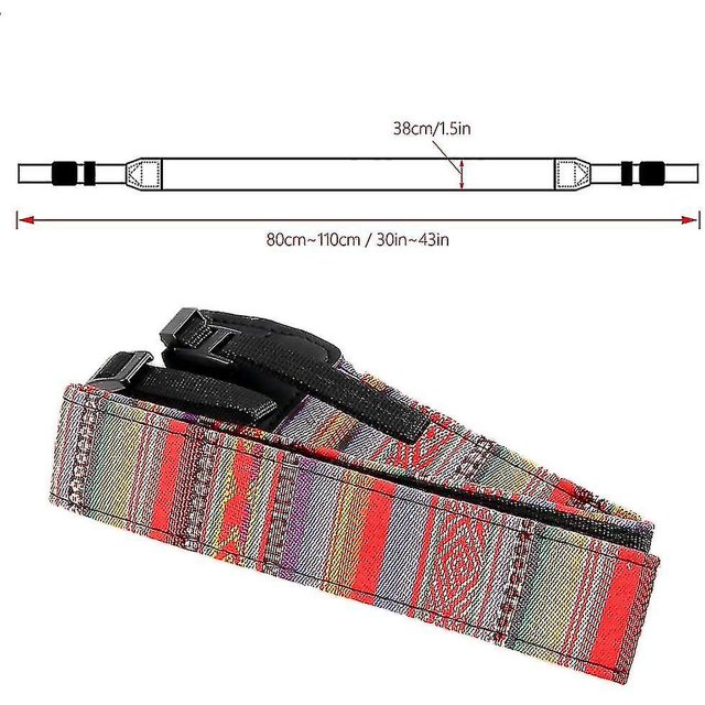 Retro Adjustable Camera Strap Shoulder Strap Is Suitable For Slr Cameras (1 Piece, Colorful)