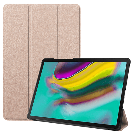 For Galaxy Tab S5e Cover, Smartphone Cover Tri-Fold Stand Slim and Lightweight with Auto Sleep/Wake Function for Samsung Galaxy Tab S5e SM-T720; SM-T725 Gold