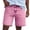 Hot Pink, variant on Yievot Denim Shorts for Men Button Straight Leg Knee Length Jean Shorts Daily Street Summer Vacation Shorts