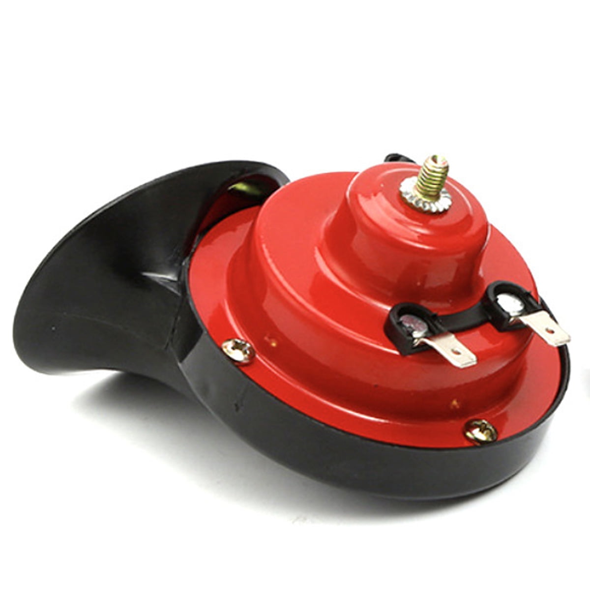 Marine-Grade Quality Waterproof 12V Train Horn, 110dB Loud for Motorcycle, Truck, Boat, Car, SUV, Red
