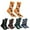 C, variant on Halloween socks, skull pumpkin cartoon printed casual socks, men's and women's sweat absorbing autumn and winter mid tube socks,36-44,D,5PCS
