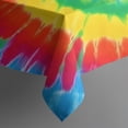 thumbnail image 4 of Rainbow Tie Dye Spiral Rectangle Tablecloth 60"x120",Waterproof Polyester Rectangle Table Cloth, Wipeable Spillproof Polyester Tablecloth for Dining, Camping, Indoor and Outdoor, 4 of 6