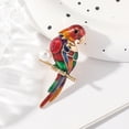 thumbnail image 2 of 2 Pcs Rhinestone Pearl Parrot Brooch Pin Animal Bird Brooches Lapel Pins Delicacy Jewelry Gifts for Birthday Anniversary Dress Accessories, 2 of 7