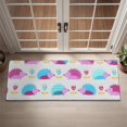 thumbnail image 2 of Cute Hedgehog and Flowers Door Rugs,Washable Non Slip Door Mats Indoor,Decorative Door Mats,Entry Mat Indoor for Entrance,Bedroom,Kitchen,Bathroom,16"x47", 2 of 6