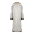 thumbnail image 5 of jtjvou Long Winter Coats for Women Faux Suede Leather Shearing Jacket Fuzzy Lined Trench Coat Business Casual Overcoat Beige XXXL, 5 of 7
