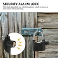 thumbnail image 4 of MasteelfCA 2Pcs Universal Security Alarm Lock Bike Alarm Lock Durable U Bike Lock (Black), 4 of 7
