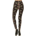 thumbnail image 3 of Women's Plus Bicycle Flower Pattern Printed Leggings, 3 of 3
