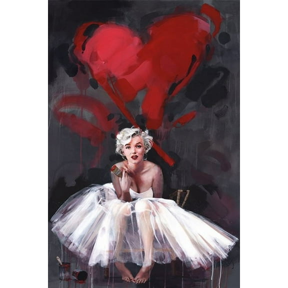 Marilyn Monroe - Paint Laminated Poster (24 x 36)