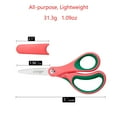 thumbnail image 6 of LIVINGO 3 Pack Pointed Tip Scissors with Cover for Crafts, 5 inches, Pink Yellow Blue, 6 of 7